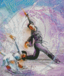 Abstrac Figure Skaters Diamond Painting