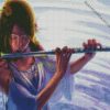 Asian Flute Player diamond painting