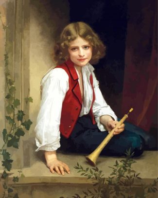 Boy With Flute diamond painting