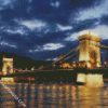 Budapest Szechenyi Chain Bridge diamond painting