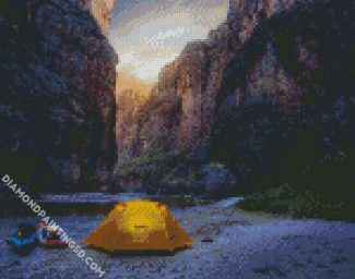 Camping In Big Bend National Park Texas diamond painting