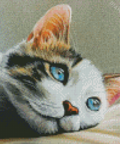 Cat Pastel Art Diamond Painting