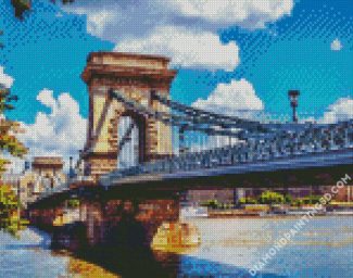 Chain Bridge Budapest diamond painting