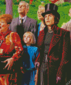 Charlie And The Chocolate Factory Movie Characters Diamond Painting