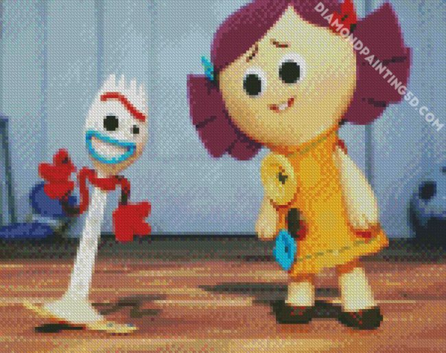 Dolly And Forky diamond painting