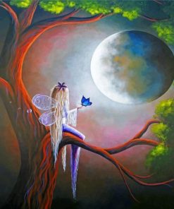 Fantasy Fairy on Tree diamond painting