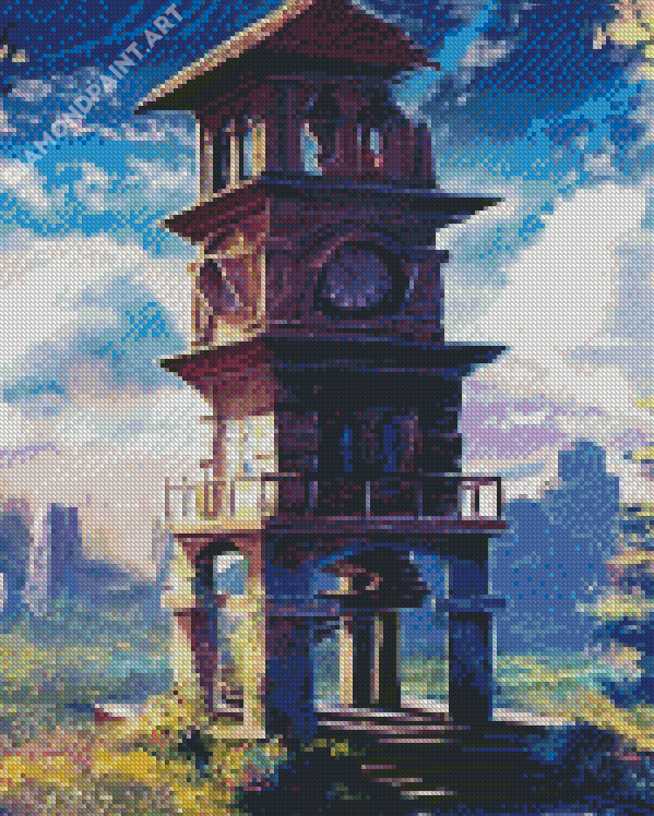Fantasy Watchtower Diamond Painting