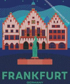 Germany Frankfurt City Poster diamond painting