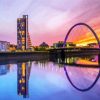Glasgow The Clyde Arc At Sunset diamond painting