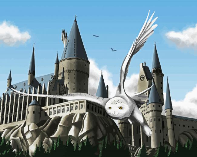 Harrty Potter Hedwig Flying Diamond Painting
