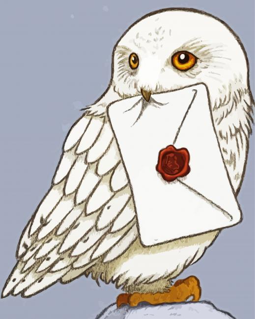 Hedwig Owl Bird Harry Potter Diamond Painting