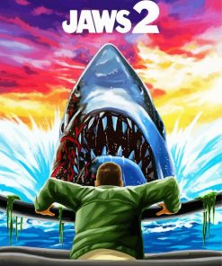 Jaws Movie Poster diamond painting