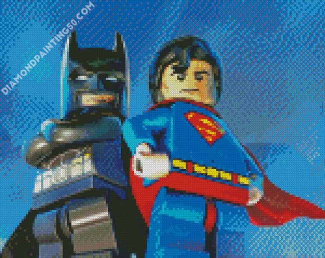 Lego Batman And Superman diamond painting