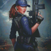 Police Woman Diamond Painting