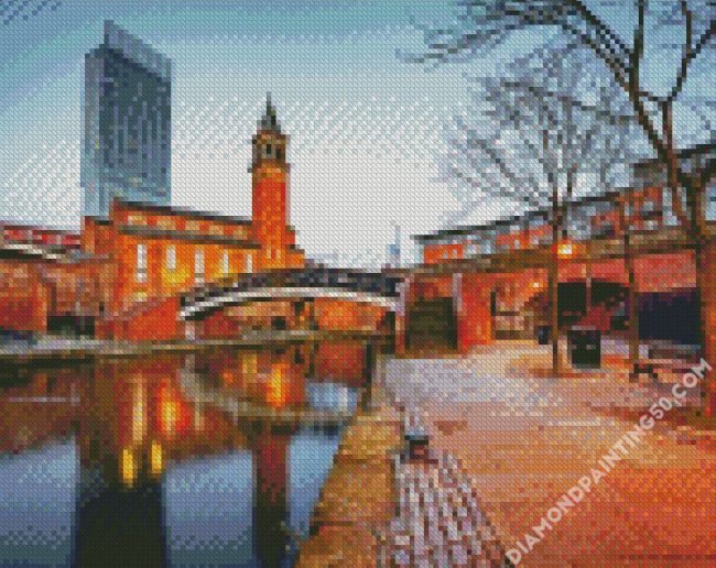 Rochdale Canal Manchester diamond painting