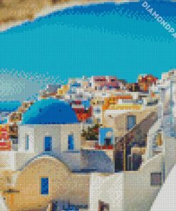 Santorini Greece Island diamond painting