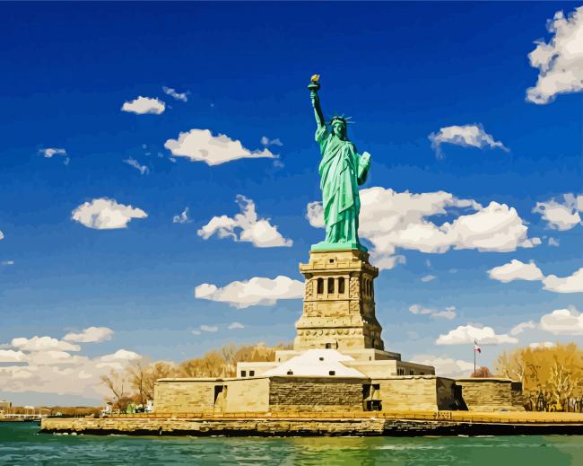 Statue Of Liberty National Monument Manhattan diamond painting