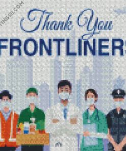 Thank You Frontliners diamond painting