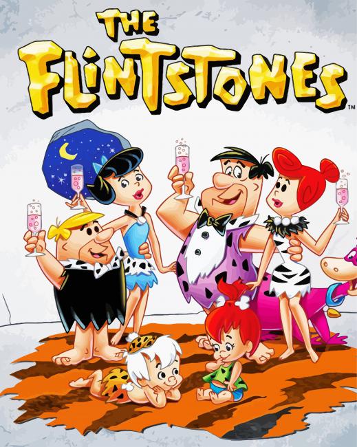 The Flintstones Family diamond painting