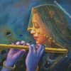 The Flute Player Woman diamond painting