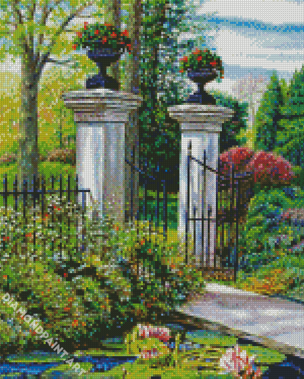 The Garden Gate Diamond Painting
