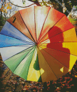 Walk In The Park Colorful Umbrella Diamond Painting
