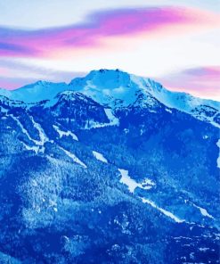 Whistler Snowy Mountain Diamond Painting
