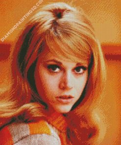 Young Jane Fonda diamond painting