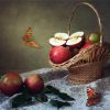 Apples And Butterflies Still Life diamond painting