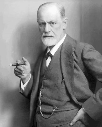 Black And White Sigmund Freud diamond painting