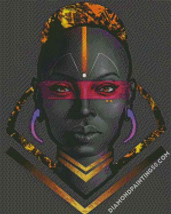 Black Queen Illustration diamond painting