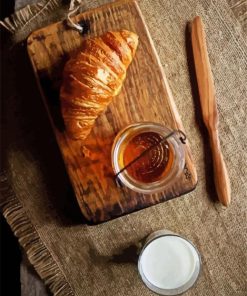 Croissant And Honey diamond painting