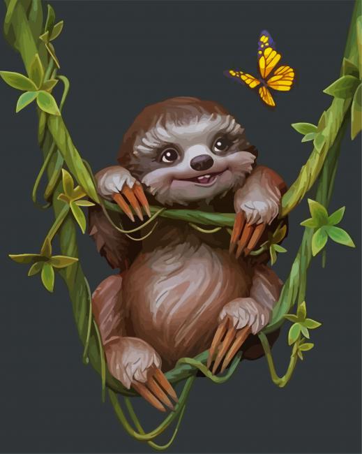 Cute Sloth diamond painting