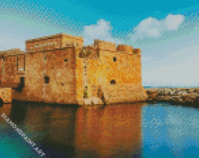 Cyprus Castle Of Paphos Diamond Painting