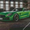 Green Mercedes Amg Gt Car diamond painting