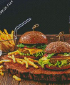 Tasty Burger diamond painting