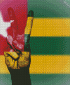 Togo Flag And Peace Diamond Painting