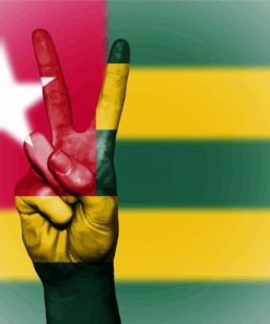 Togo Flag And Peace Diamond Painting