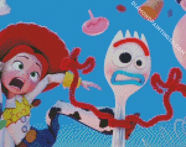 Toy Story Jessie And Froky diamond painting