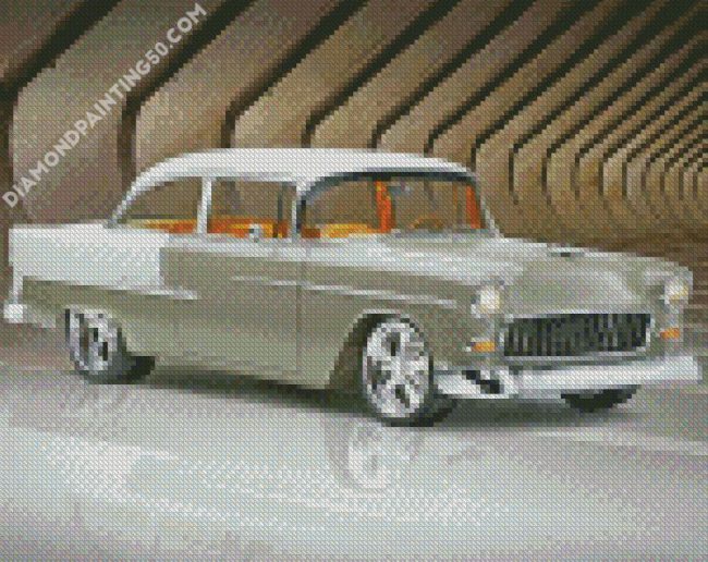Vintage 1955 Chevy Bel Air diamond painting