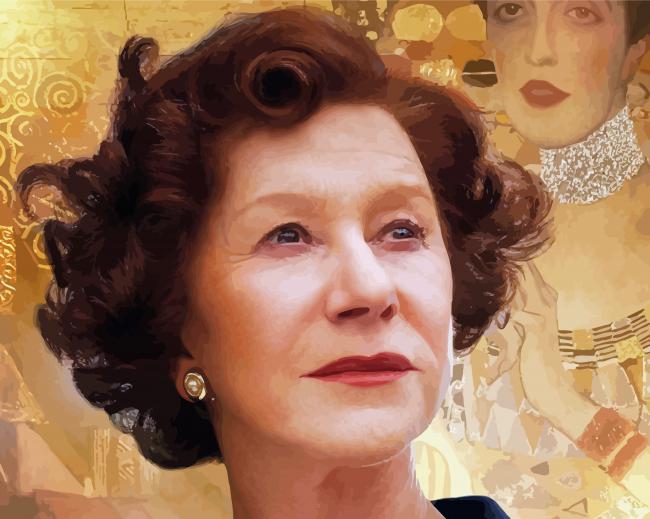 Woman In Gold Character Diamond Painting