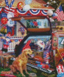 4th Of July Day Diamond Painting