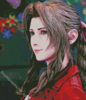 Aerith Gainsborough Final Fantasy VII Character Diamond Painting