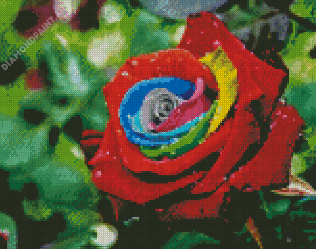 Aesthetic Colorful Rose Flower Diamond Painting