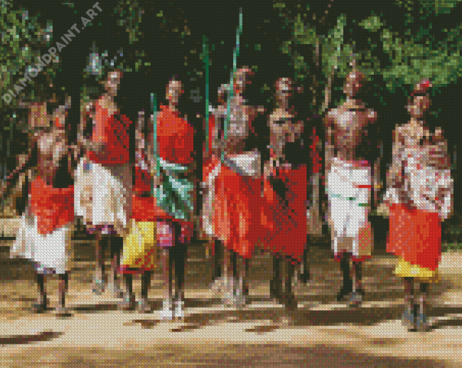 African Male Diamond Painting