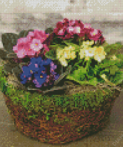 African Violet Diamond Painting