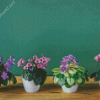 African Violets Diamond Painting