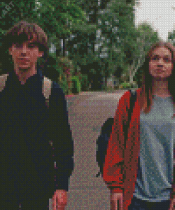 Alex Lawther And Jessica Garden Movie Characters Diamond Painting