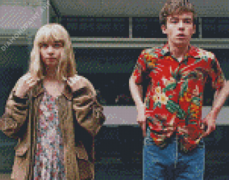 Alex Lawther And Jessica Garden Characters Diamond Painting