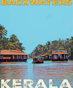 Backwaters Kerala Poster Diamond Painting